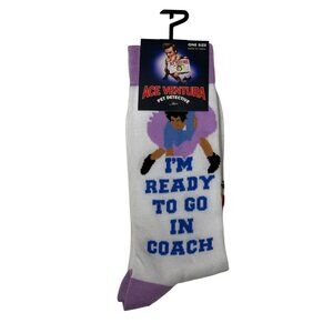 Ace Ventura Pet Detective Crew Socks Funny Movie Quote One Size